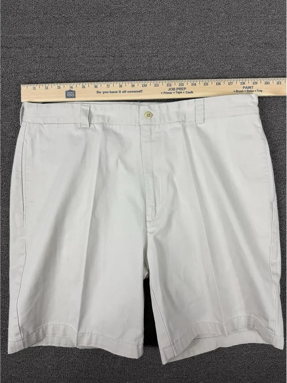 Polo Ralph Lauren Philip Short Mens 34 Khaki Tan Cotton Chino Shorts Flat Front - Picture 6 of 8